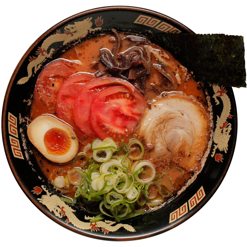 おすすめの熊本ラーメン：黒龍紅